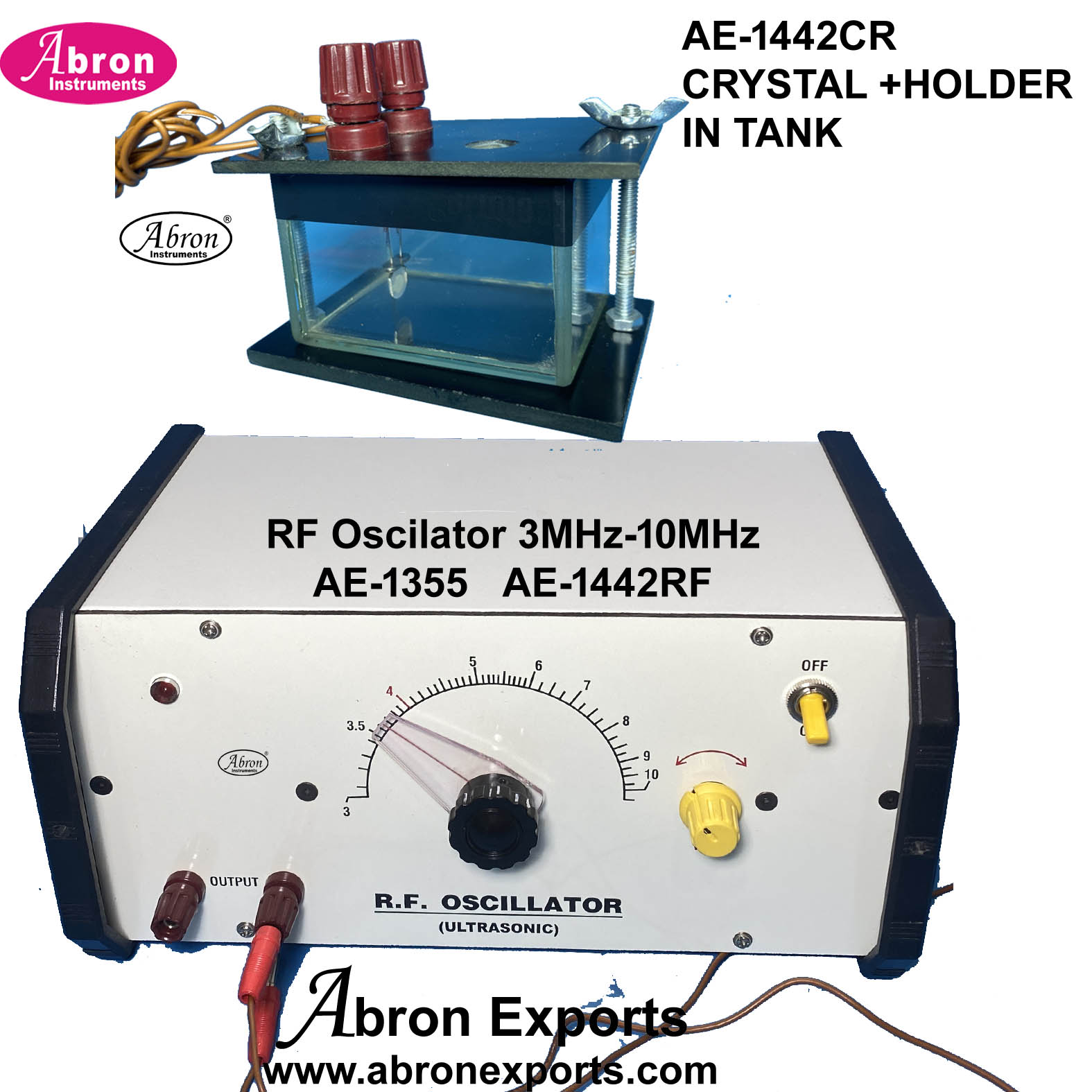 Ultrasonic diffraction experiment RF oscillator 3MHz 10Mhz abron AE-1442RF